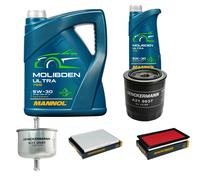 DENCKERMANN Controllo Set 6L MANNOL MOLIBDENO ULTRA 5W-30 Per Nissan Terrano