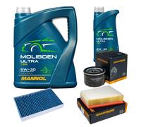 DENCKERMANN Controllo Set 6L MANNOL MOLIBDENO ULTRA 5W-30 Per Renault Fluence