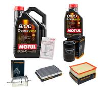 DENCKERMANN Controllo Set 6L MOTUL 8100 X-CESS 5W-40 Per Audi A4 2.0 1.6