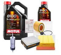DENCKERMANN Controllo Set 6L MOTUL 8100 X-CESS 5W-40 Per BMW 4 Gran Coupe
