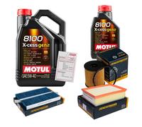 DENCKERMANN Controllo Set 6L MOTUL 8100 X-CESS 5W-40 Per Citroën C4 Picasso