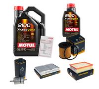 DENCKERMANN Controllo Set 6L MOTUL 8100 X-CESS 5W-40 Per Peugeot 307 CC 2.0