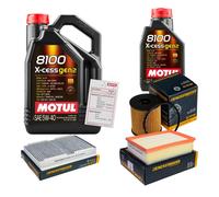 DENCKERMANN Controllo Set 6L MOTUL 8100 X-CESS 5W-40 Per Peugeot 307 CC 2.0