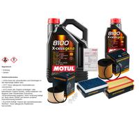 Denckermann Controllo Set 6L Motul 8100 x-Cess 5W-40 per Peugeot 508 Sw Io