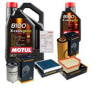 DENCKERMANN Controllo Set 6L MOTUL 8100 X-CESS 5W-40 Per Volvo V70 II 2.4 D5