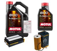 DENCKERMANN Controllo Set 6L MOTUL 8100 X-CLEAN 0W-30 Per Hyundai Santa Fé