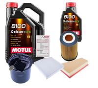 DENCKERMANN Controllo Set 6L MOTUL 8100 X-CLEAN 0W-30 Per Infiniti QX30 Q30