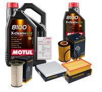 DENCKERMANN Controllo Set 6L MOTUL 8100 X-CLEAN 0W-30 Per VW Passat Variant