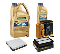 DENCKERMANN Controllo Set 6L Olio RAVENOL SMP 5W-30 per Hyundai i30 1.6 CDi