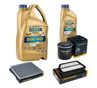 DENCKERMANN Controllo Set 6L RAVENOL 5W-40 Olio Motore per KIA Carens IV