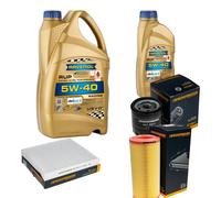 DENCKERMANN Controllo Set 6L RAVENOL 5W-40 per Audi A2 1.4 1.6 FSI