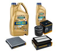 DENCKERMANN Controllo Set 6L RAVENOL 5W-40 per Hyundai Elantra Berlina 1.6