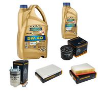 DENCKERMANN Controllo Set 6L RAVENOL 5W-40 per Renault Fluence 1.5 dCi