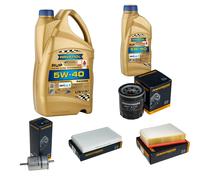 DENCKERMANN Controllo Set 6L RAVENOL 5W-40 per Renault Fluence 2.0 16V
