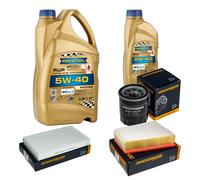 DENCKERMANN Controllo Set 6L RAVENOL 5W-40 per Renault Fluence 2.0 16V