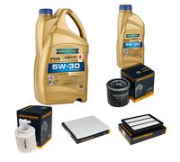 DENCKERMANN Controllo Set 6L RAVENOL FDS 5W-30 per KIA Sportage 1.6 GDi AWD