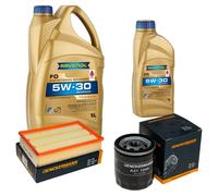 DENCKERMANN Controllo Set 6L RAVENOL FO 5W-30 per Ford Transit Kasten