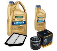 DENCKERMANN Controllo Set 6L RAVENOL FO 5W-30 per Hyundai Matrix 1.6 1.8
