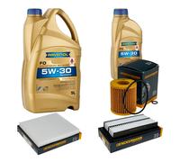 DENCKERMANN Controllo Set 6L RAVENOL FO 5W-30 per Mazda 6 Kombi 2.5 MZR