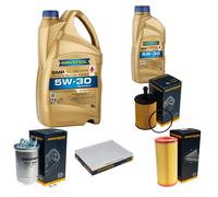 DENCKERMANN Controllo Set 6L RAVENOL SMP 5W-30 Kit per VW Lupo 1.2 TDI 3L 1.4