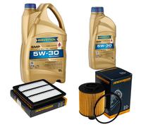 DENCKERMANN Controllo Set 6L RAVENOL SMP 5W-30 per Fiat Freemont 2.0 JTD 4x4