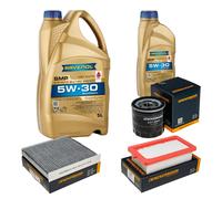 DENCKERMANN Controllo Set 6L RAVENOL SMP 5W-30 per Nissan Micra V 1.5 dCi