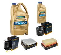 DENCKERMANN Controllo Set 6L RAVENOL SMP 5W-30 per Nissan NV200 Evalia Olio