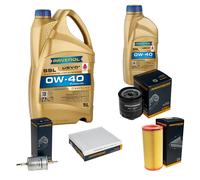 DENCKERMANN Controllo Set 6L RAVENOL SSL 0W-40 per Audi A2 1.4 1.6 FSI