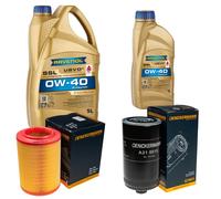 DENCKERMANN Controllo Set 6L RAVENOL SSL 0W-40 per VW Transporter IV Bus 2.5