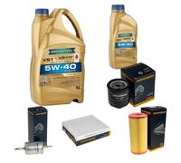 DENCKERMANN Controllo Set 6L RAVENOL Turbo VST 5W-40 per Audi A2 1.4 1.6 FSI