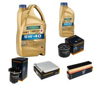 DENCKERMANN Controllo Set 6L RAVENOL Turbo VST 5W-40 per Dacia Duster