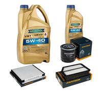 DENCKERMANN Controllo Set 6L RAVENOL Turbo VST 5W-40 per KIA Carens IV