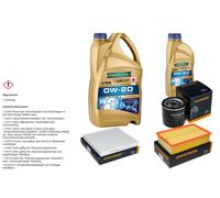 DENCKERMANN Controllo Set 6L RAVENOL VSE 0W-20 per VW T-ROC Cabriolet