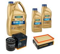 DENCKERMANN Controllo Set 7 L Olio 5W-30 per Ford Transit Kasten RAVENOL FO