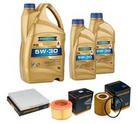 DENCKERMANN Controllo Set 7 L RAVENOL 5W-30 per Ford Ranger 3.2 TDCi 4x4 2.2