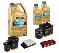 DENCKERMANN Controllo Set 7 L RAVENOL FO 5W-30 per Subaru Forester 2.0 AWD