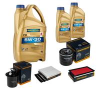 DENCKERMANN Controllo Set 7 L RAVENOL FO 5W-30 per Subaru Forester 2.0 AWD