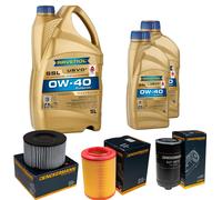 DENCKERMANN Controllo Set 7 L RAVENOL SSL 0W-40 per VW Transporter IV Bus 2.5