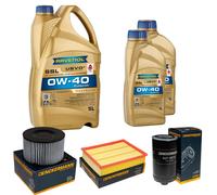 DENCKERMANN Controllo Set 7 L RAVENOL SSL 0W-40 per VW Transporter IV Bus 2.5