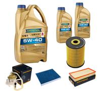 DENCKERMANN Controllo Set 7 L RAVENOL Turbo VST 5W-40 per VW Touareg 3.2 V6