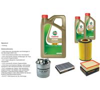 Denckermann Controllo Set 7L castrol edge 5W-30 C3 per . Audi A4 Avant 2.5