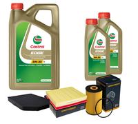 DENCKERMANN Controllo Set 7L CASTROL EDGE 5W-30 C3 Per Audi A8 3.3 TDI