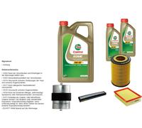 DENCKERMANN Controllo Set 7L CASTROL EDGE 5W-30 C3 Per BMW 3 Serie 320i 323i