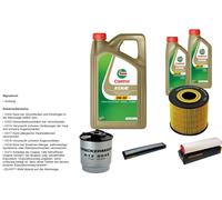 Denckermann Controllo Set 7L castrol edge 5W-30 C3 per BMW 3er Touring 330d