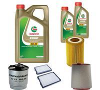 DENCKERMANN Controllo Set 7L CASTROL EDGE 5W-30 C3 Per BMW 5 Serie 520d