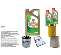 Denckermann Controllo Set 7L castrol edge 5W-30 C3 per BMW 5er 520d