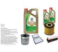 Denckermann Controllo Set 7L castrol edge 5W-30 C3 per Bwm 5er Touring