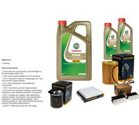 Denckermann Controllo Set 7L castrol edge 5W-30 C3 per Di