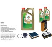 Denckermann Controllo Set 7L castrol edge 5W-30 C3 per di Hyundai Santa Fé
