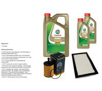 Denckermann Controllo Set 7L castrol edge 5W-30 C3 per Dodge Caliber